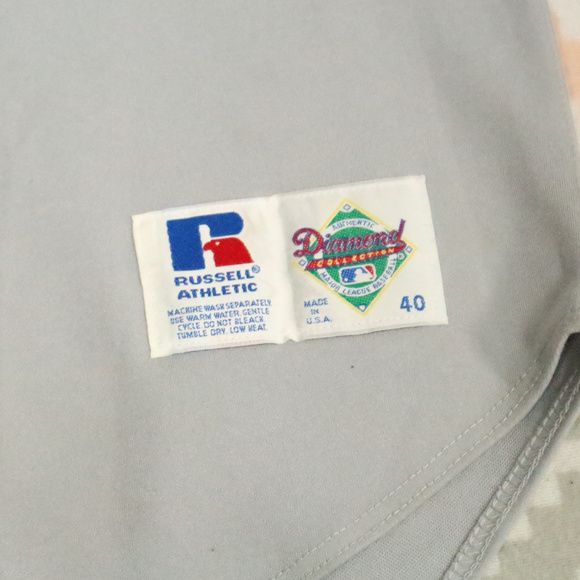 Vintage RUSSELL ATHLETICS Detroit Tigers Jersey Sz 40 - Picture 3 of 5